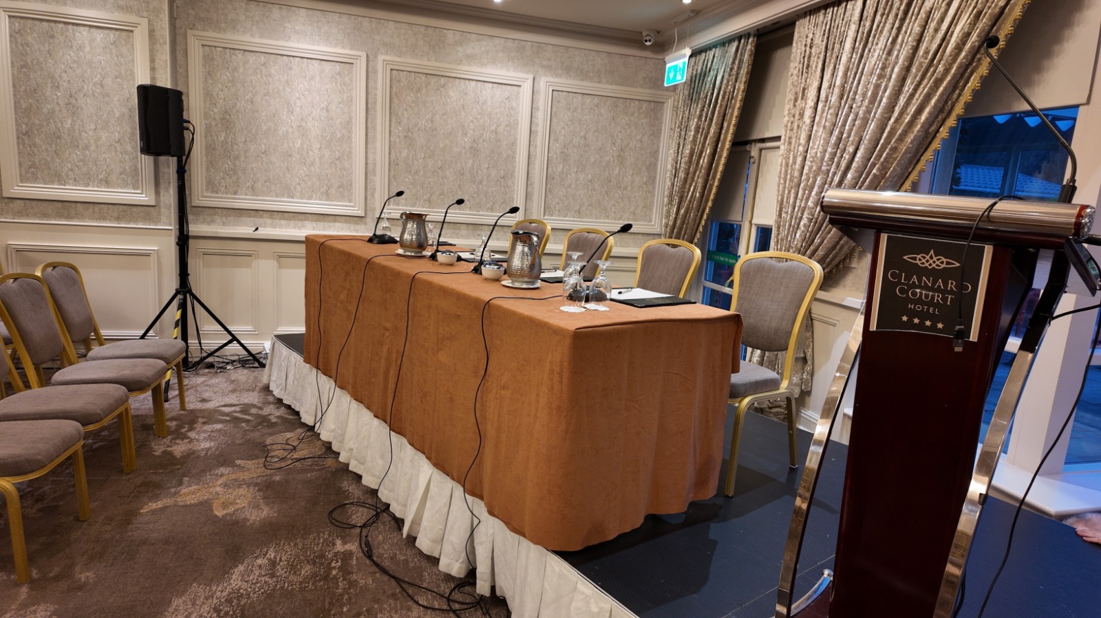 Clanard Court — Conference Panel Setup